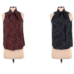 2 Elegant Women's Sleeveless Tops - Red And Blue